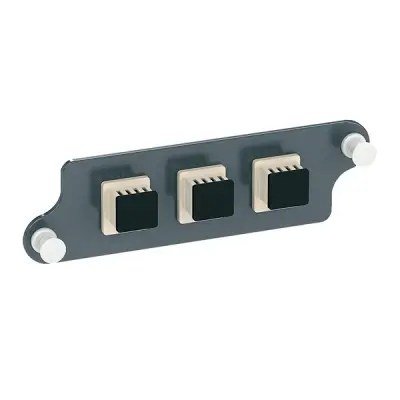 Schneider Electric - VDIM1550311 - Actassi FO Adapter w/ Plate 3xLC Dplx MM - 1