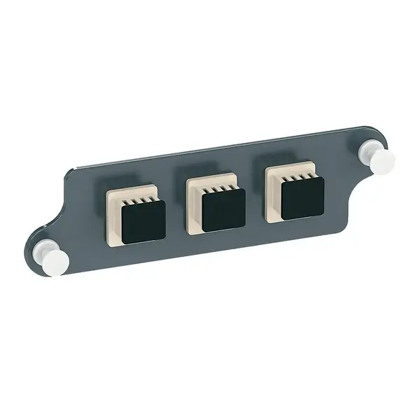 Schneider Electric - VDIM1550311 - Actassi FO Adapter w/ Plate 3xLC Dplx MM - 1