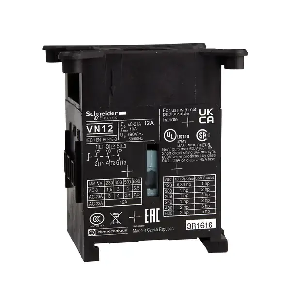 Schneider Electric - VN12 - BODY 3P DISCON SWITCH 12A - 1