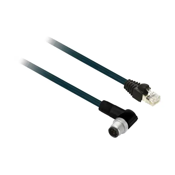 Schneider Electric - VW3E3065R100 - SERCOS CABLE ILM DAISYCHAIN, RJ45M12 ANG - 1