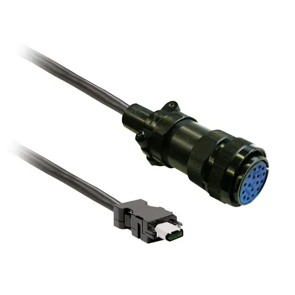 Schneider Electric - VW3M8D2AR30 - ENCODER CABLE 3M SHIELDED, BCH2 MIL CONN - 1