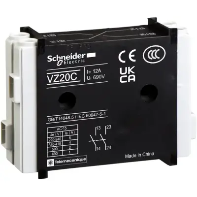 Schneider Electric - VZ7 - TeSys Vario aux contacts block 1NO+1NC - 1