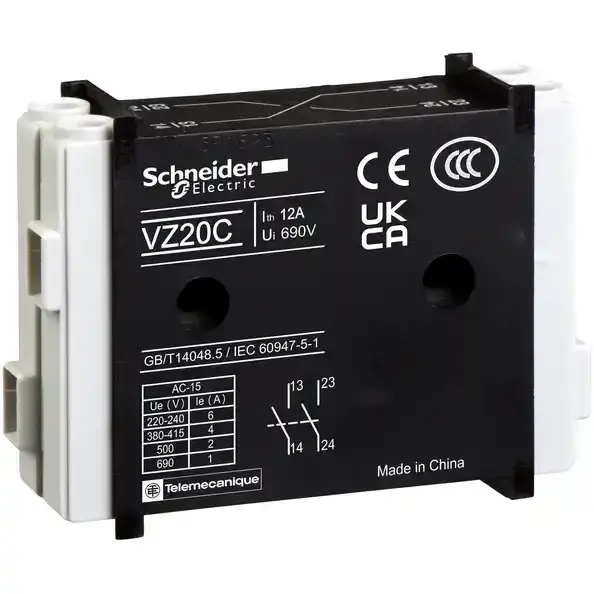 Schneider Electric - VZ7 - TeSys Vario aux contacts block 1NO+1NC - 1