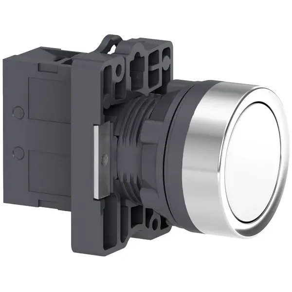 Schneider Electric - XA2EA11 - PB,FLUSH,WHITE,1NO - 1
