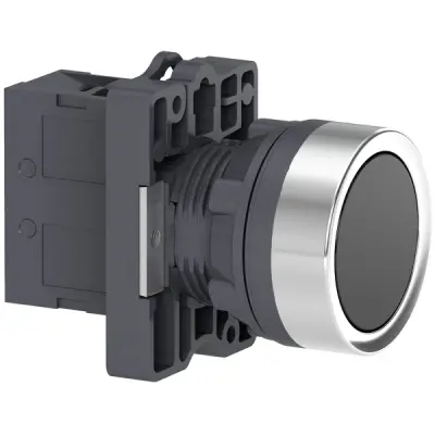 Schneider Electric - XA2EA21 - PB,FLUSH,BLACK,1NO - 1