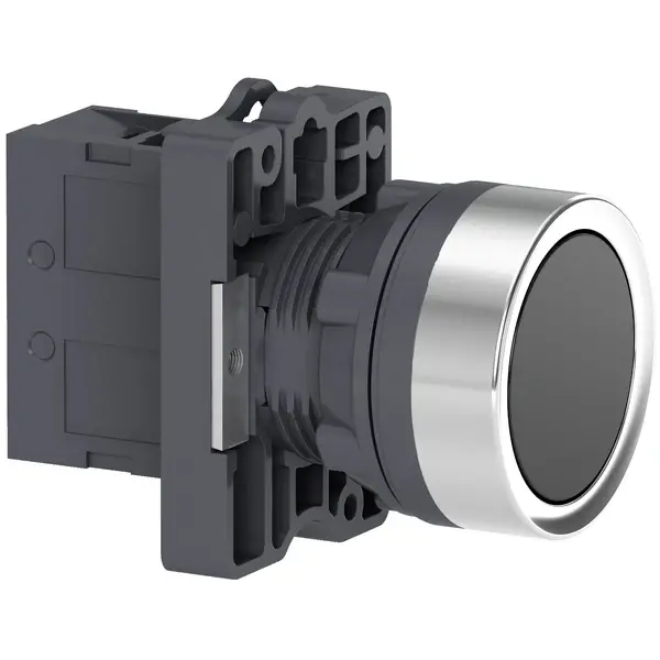 Schneider Electric - XA2EA21 - PB,FLUSH,BLACK,1NO - 1