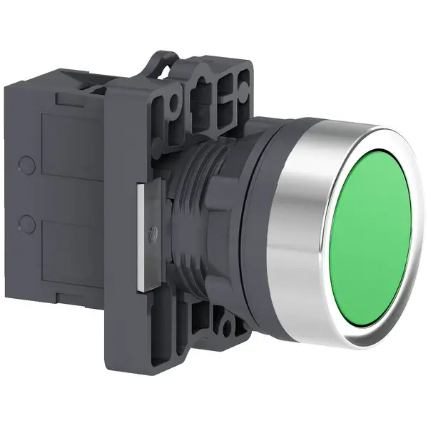 Schneider Electric - XA2EA31 - PB,FLUSH,GREEN,1NO - 1
