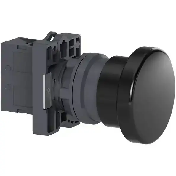 Schneider Electric - XA2EC21 - PB,MUSHROOM,DIA40,BLACK,1NO - 1