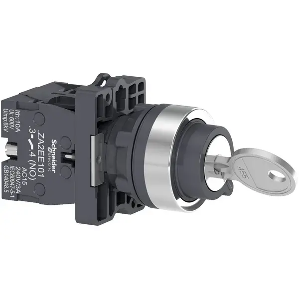 Schneider Electric - XA2EG33 - KSS,3 POSITION,MIDDLE PULL OUT,2NO - 1