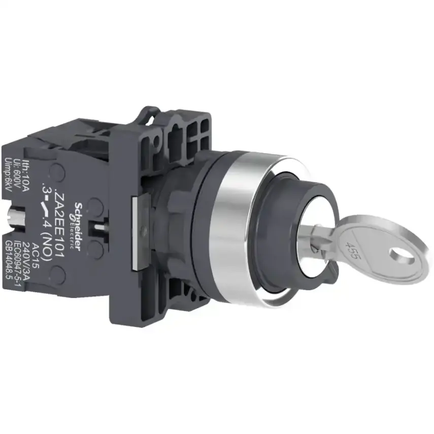 Schneider Electric - XA2EG63 - KSS,2 POSITION,LEFT PULL OUT,2NO - 1