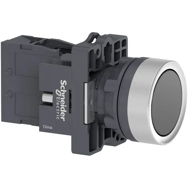 Schneider Electric - XA2EH021 - PB,PUSH-PUSH,FLUSH,BLACK,1NO - 1