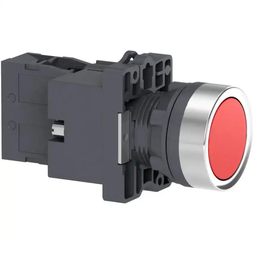 Schneider Electric - XA2EW34M2 - FLUSH, IPB,220 V AC. RED ,1NC - 1