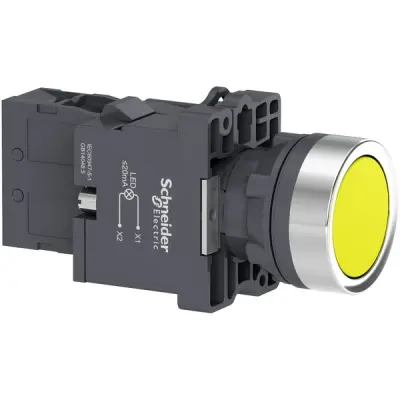 Schneider Electric - XA2EW35M1 - IPB,220VAC.YELLOW,1NO - 1