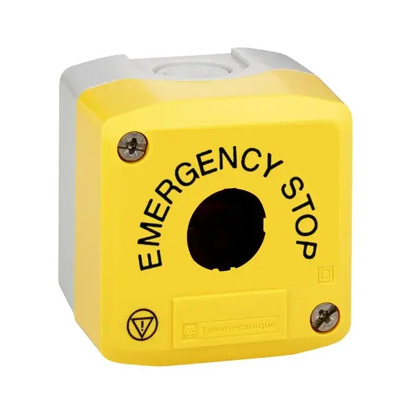 Schneider Electric - XALK01H29 - YELLOW CONTROL STATION 1 HOLE MARK EMERG - 1