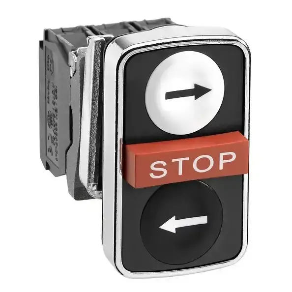 Schneider Electric - XB4BA711237 - Triple headed push button - 1