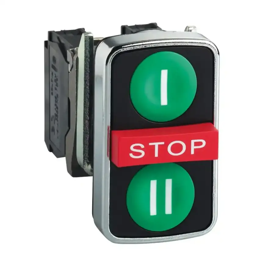 Schneider Electric - XB4BA731327 - Triple headed push button - 1