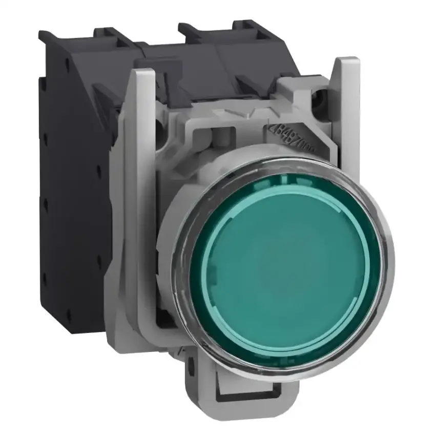 Schneider Electric - XB4BP383BM5GEX - AEx ILLUM. PB GREEN 24 240V WITH BOOT - 1