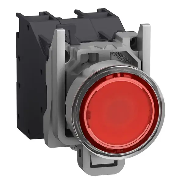 Schneider Electric - XB4BP483BM5GEX - AEx ILLUM. PB RED 24 240V WITH BOOT - 1