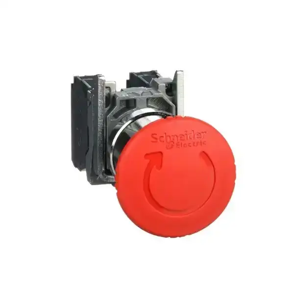 Schneider Electric - XB4BS8445 - Emergency stop, 1NO+1NC, metal - 1