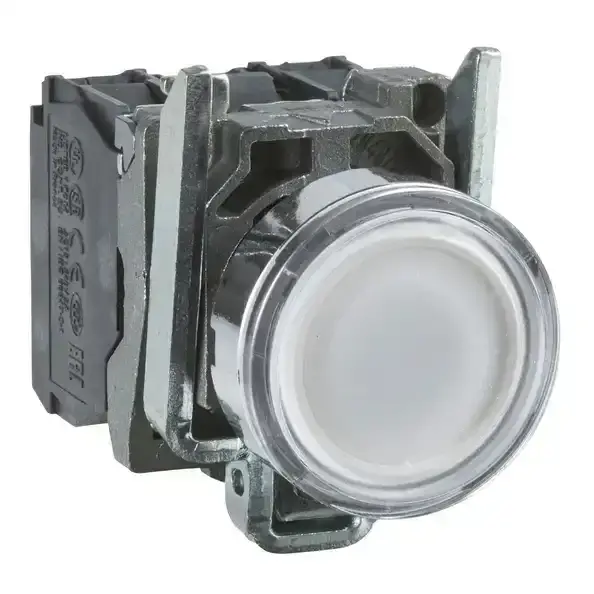 Schneider Electric - XB4BW31M5 - Illuminated pushbutton, white,230VAC - 1