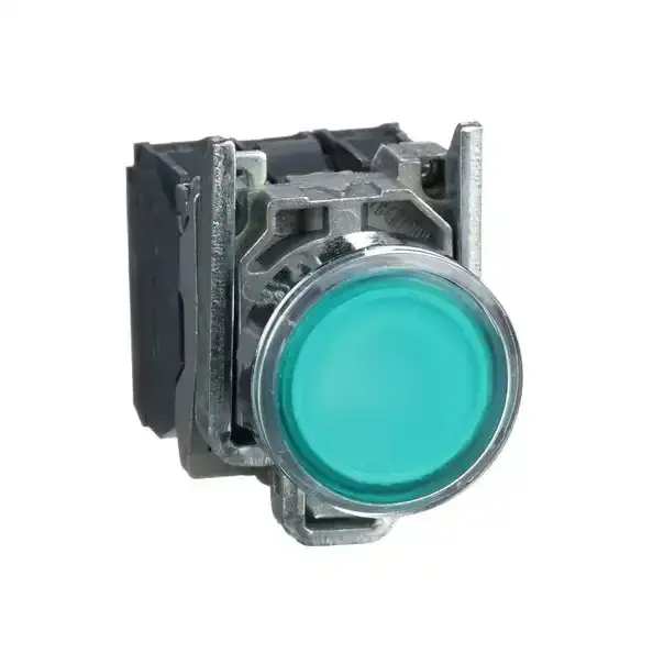 Schneider Electric - XB4BW33B5 - Illuminated pushbutton, green,24VAC/DC - 1