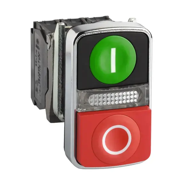 Schneider Electric - XB4BW73731B5 - Illuminated green/red pb, 24VAC/DC - 1