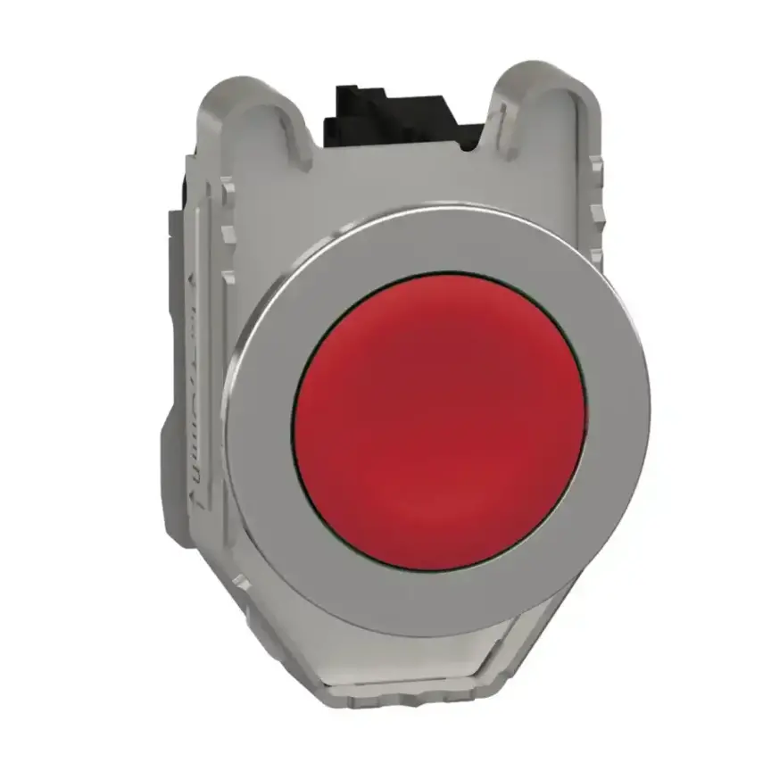 Schneider Electric - XB4FA42 - FLUSH PB RED 1NO - 1