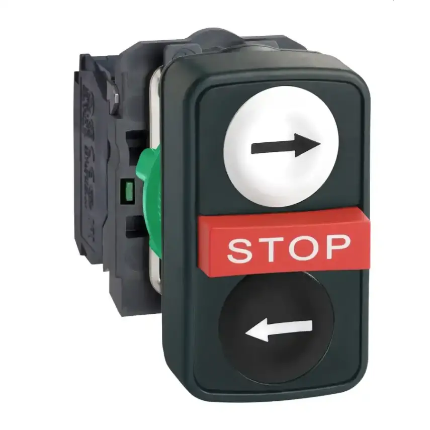 Schneider Electric - XB5AA711237 - Triple headed push button - 1