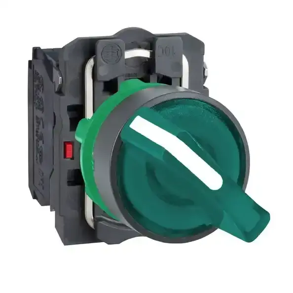 Schneider Electric - XB5AK123B5 - Illum. selector switch, 24VAC/DC, green - 1