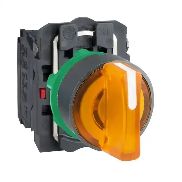 Schneider Electric - XB5AK135B5 - Illum. selector switch, 24VAC/DC orange - 1