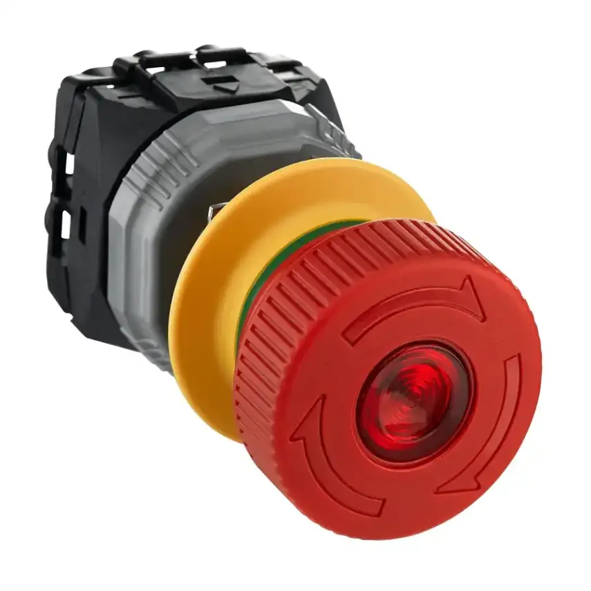 Schneider Electric - XB5AS86449B4 - RED ILLUMINATED EMERGENCY STOP TTR 40MM - 1