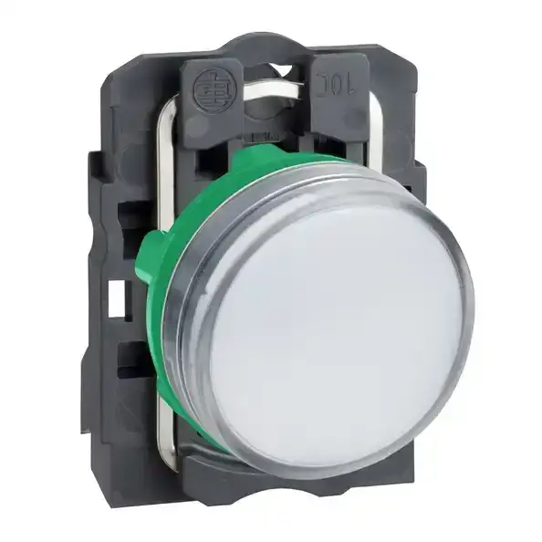 Schneider Electric - XB5AVM1 - Pilot light, complete, 230-240V, White - 1