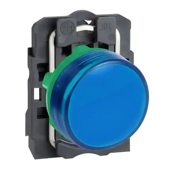 Schneider Electric - XB5AVM6 - Pilot light, complete, 230-240V, Blue - 1