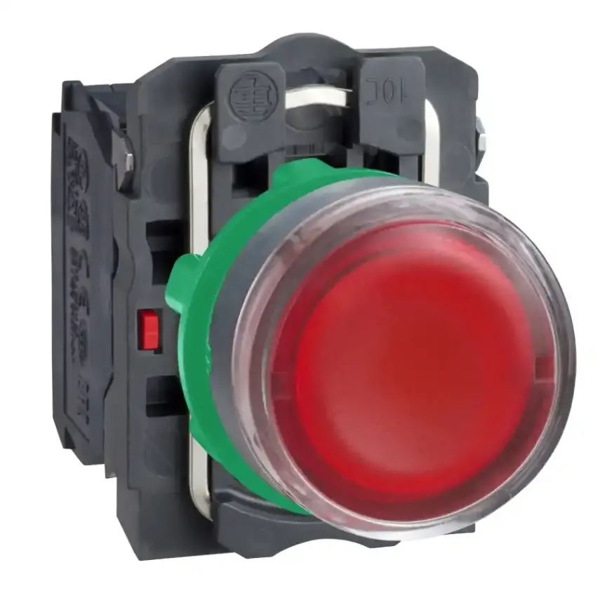 Schneider Electric - XB5AW34G5 - Illuminated push button, red - 1