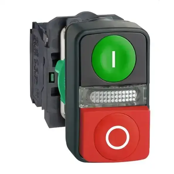 Schneider Electric - XB5AW73731M5 - Illuminated green/red pb, 240V - 1