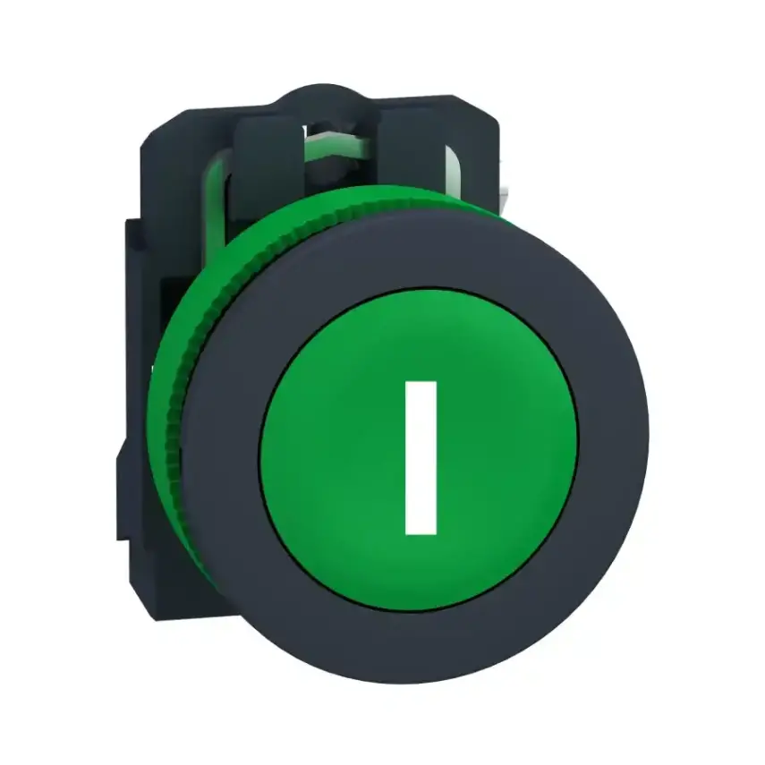 Schneider Electric - XB5FA3311 - FLUSH GREEN FLUSH CAP PB WH MARK I 1NO - 1