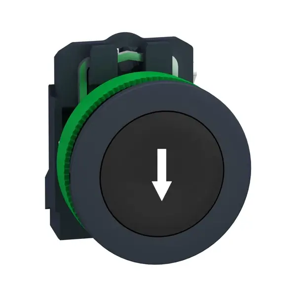 Schneider Electric - XB5FA3351 - FLUSH BK FLUSH CAP PB WH MARK ARROW 1NO - 1