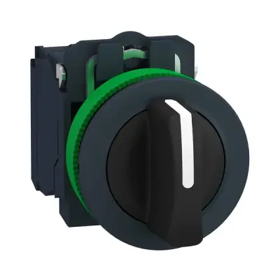 Schneider Electric - XB5FD33 - FLUSH SS 3 POS STAY PUT 2NO SCREW CLAMP - 1