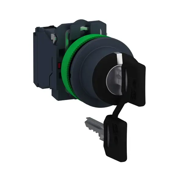 Schneider Electric - XB5FG33 - FLUSH SS KEY 3POS STAY PUT KEY REL C 2NO - 1