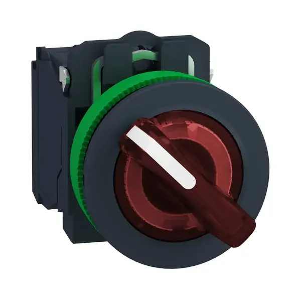 Schneider Electric - XB5FK124B5 - FLUSH RED ISS 2 POS STAY PUT 24 1NO 1NC - 1