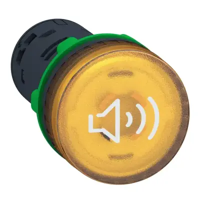 Schneider Electric - XB5KS2M8 - CONTINUOUS OR INTERMITENT ILLUMINATED YE - 1