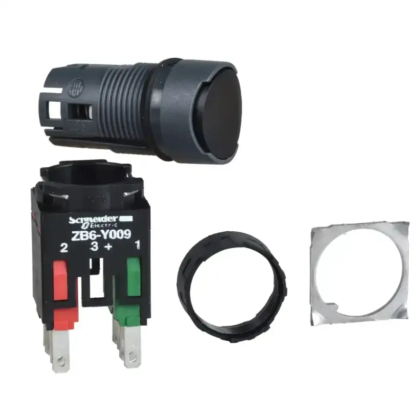 Schneider Electric - XB6AA25B - ROUND PU.BUT.BL.NO/NC - 1