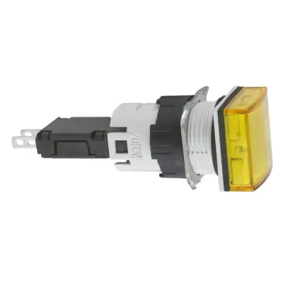 Schneider Electric - XB6CV5BB - SQUARE PIL.LIGHT YELLOW 6 - 1