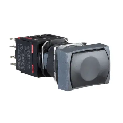 Schneider Electric - XB6DA25B - RECT.PUSH BUT.BL.NO/NC - 1