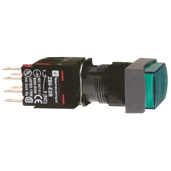 Schneider Electric - XB6DE3B5B - RE.EXT.ILL.PU.GR.NO/NC - 1