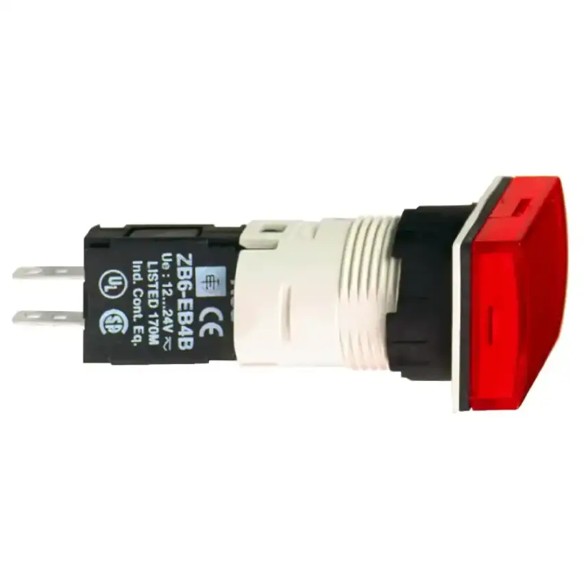 Schneider Electric - XB6DV4BB - RECT.PILOT LIGHT RED 6-24 - 1