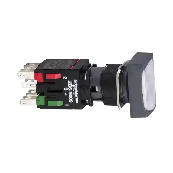 Schneider Electric - XB6DW1B1B - Illum. pushbutton,1NO, white,24VAC/DC - 1