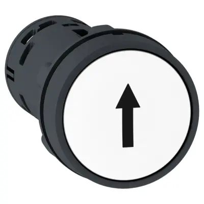 Schneider Electric - XB7NA11341 - PB - SPRING RTN, WHITE - 1NO - BLACK UP - 1