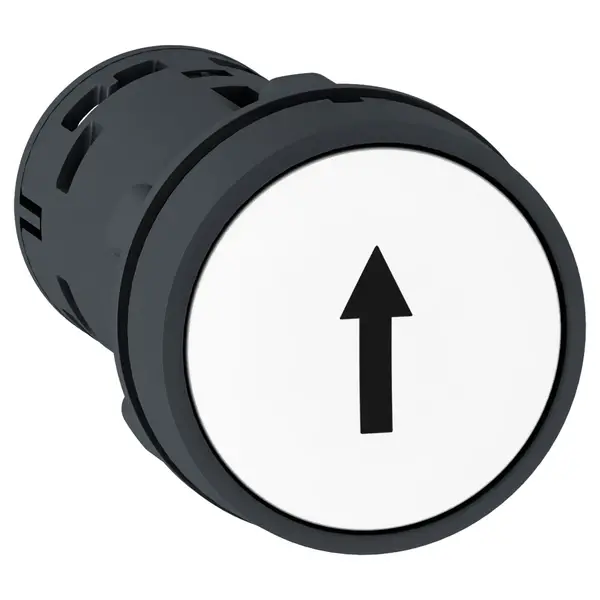 Schneider Electric - XB7NA11341 - PB - SPRING RTN, WHITE - 1NO - BLACK UP - 1