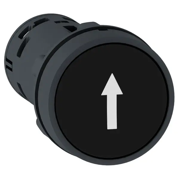 Schneider Electric - XB7NA21341 - PB - SPRING RTN, BLACK - 1NO -WHITE UP A - 1